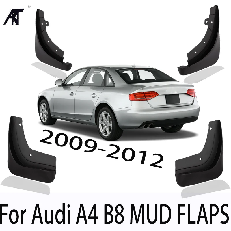 4 шт./компл. Авто Стайлинг пластиковые литые Брызговики для Audi A4 B8 2008 2009 2010 2012