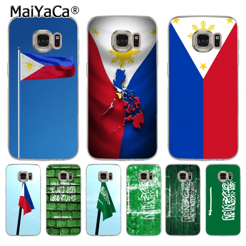 MaiYaCa флаг Филиппин Аравии Мягкий ТПУ чехол для телефона samsung galaxy s7 s6 edge plus s5 s9 s8
