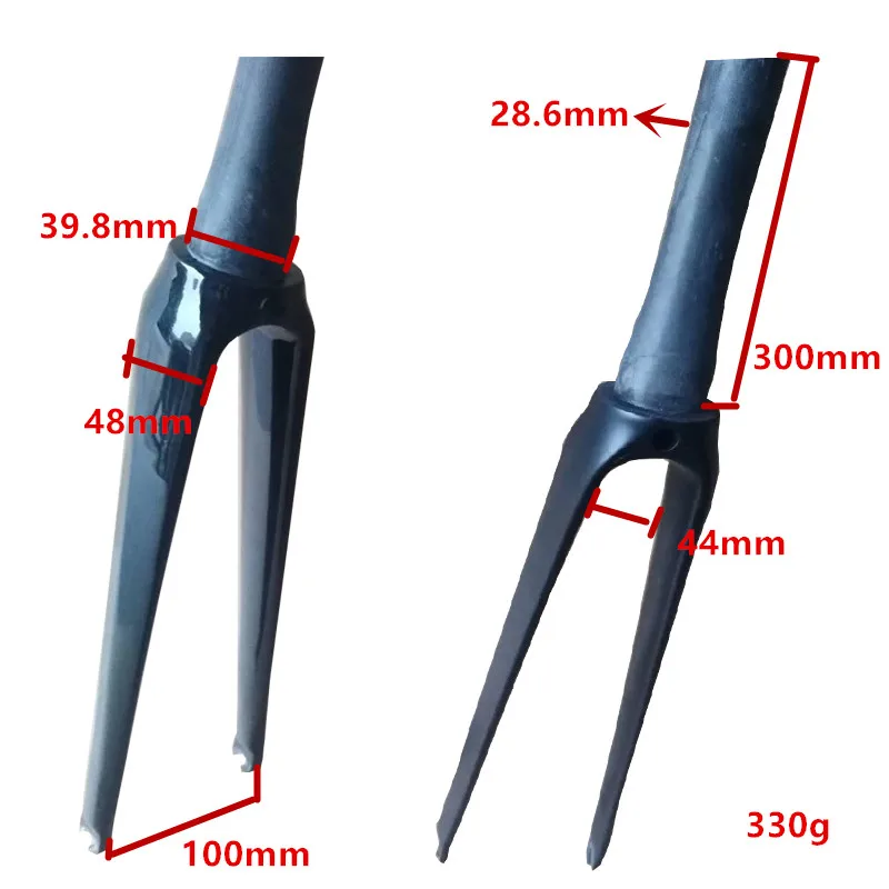 Велосипедная вилка EARRELL 700c полностью из углеродного волокна шины 700 * 23c