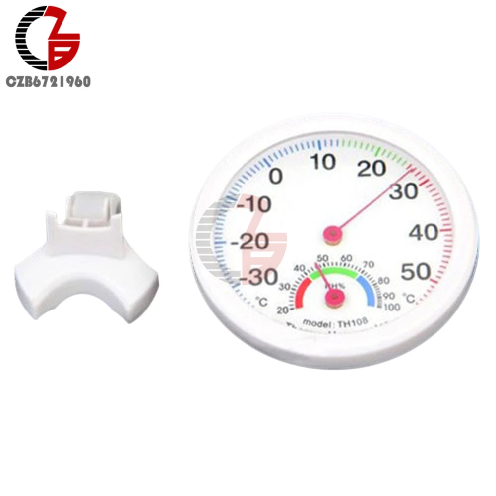 Аналоговый термометр гигрометр мини измеритель температуры TH108 детектор
