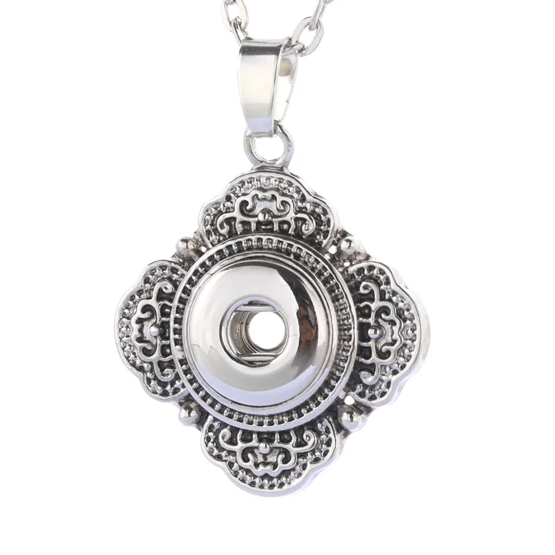 Boom Life New Fashion Letter Jewelry Snap Buttons Necklaces Link Chain 60CM With Crystal Pendant Fit 12MM Jewlery | Украшения и
