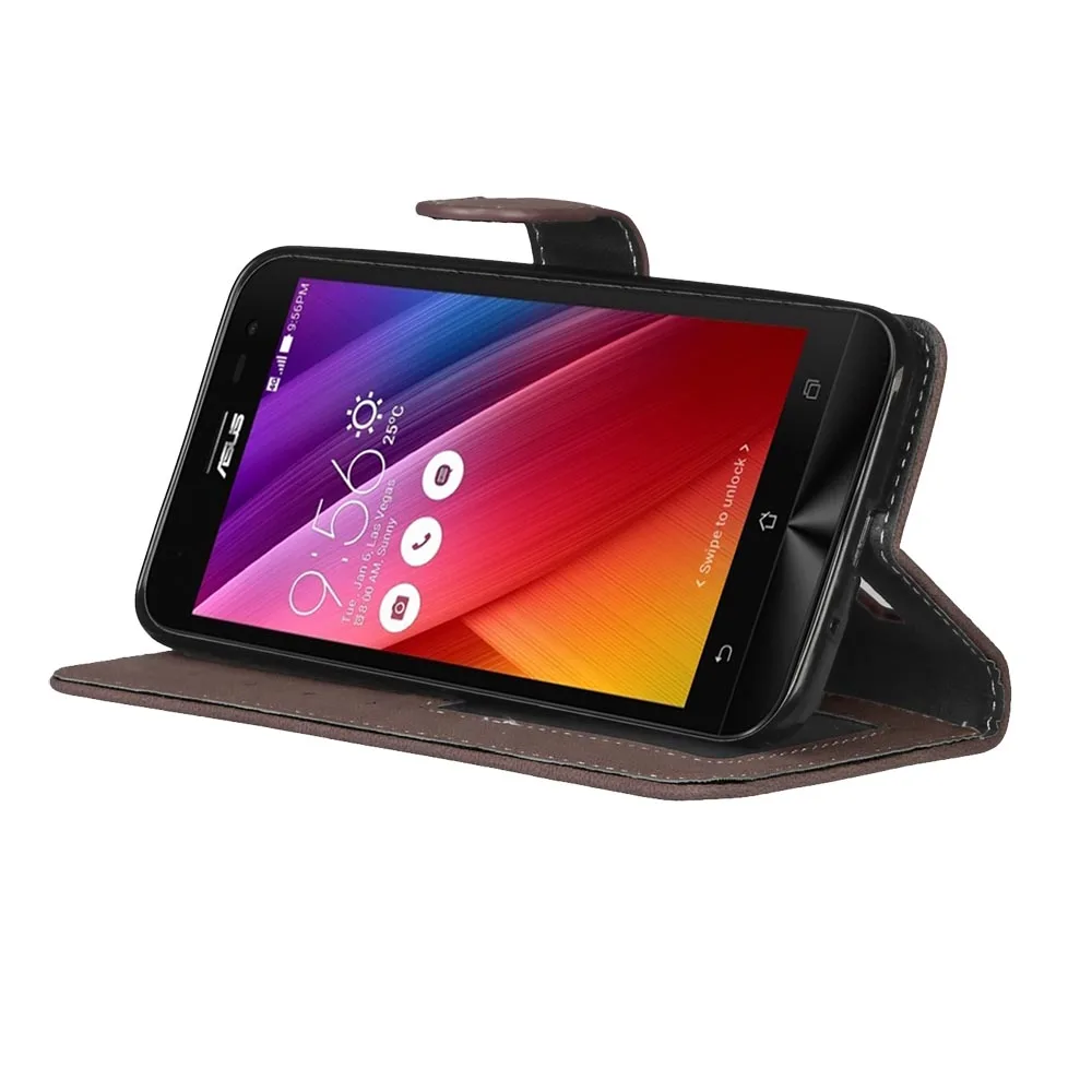 Чехол для ASUS Zenfone 2 laser ZE550KL роскошный откидной из искусственной кожи с отделением