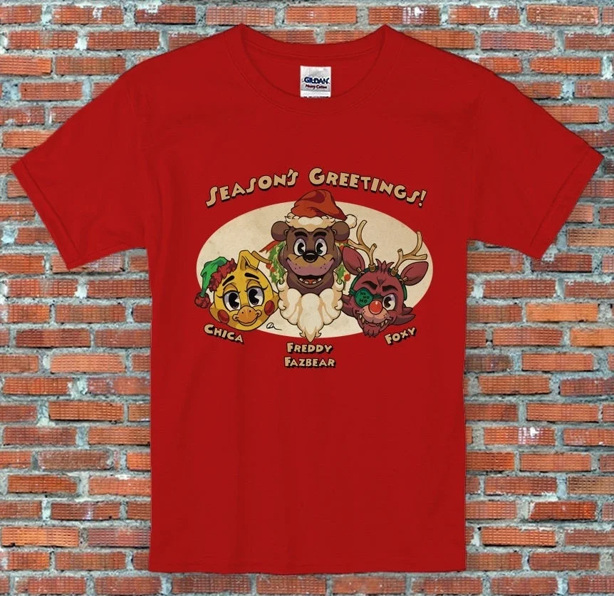 Freddys пять ночей рождественские винтажные сумки Чика Фокси праздник FNAF Мужская