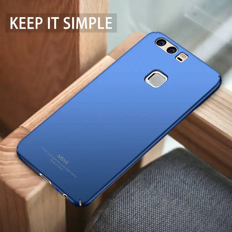 Оригинальный MSVII Coque для huawei P9 случае Роскошные матовое Твердый переплет Пластик