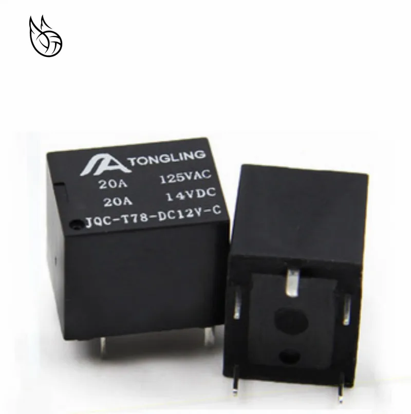 5 шт. в 12 В 24 20A DC реле питания SRA 05VDC CL 12VDC 5Pin PCB тип наличии Черный Автомобильный