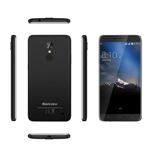 Blackview A10 MT6580A четырехъядерный 2 Гб ОЗУ 16 Гб ПЗУ 5 дюймов HD 3g Смартфон Android 7,0 отпечаток пальца 8,0 МП задняя камера мобильный телефон