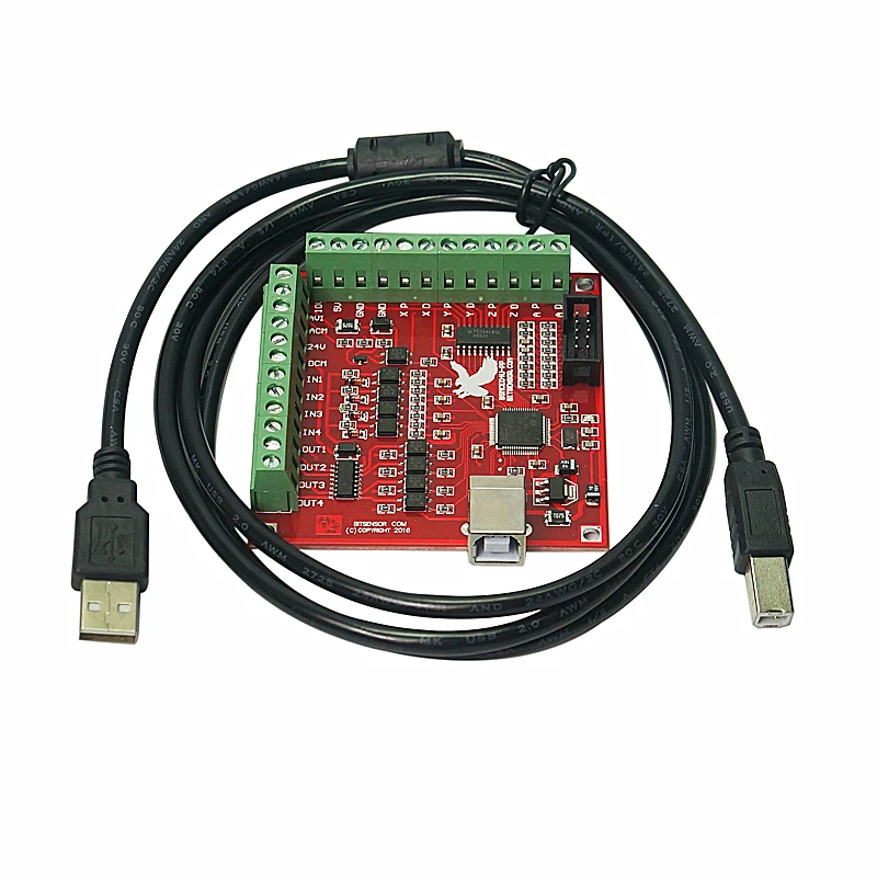 MACH3 USB контроллер движения карты коммутационная плата для гравировальный 4 оси 100 кГц