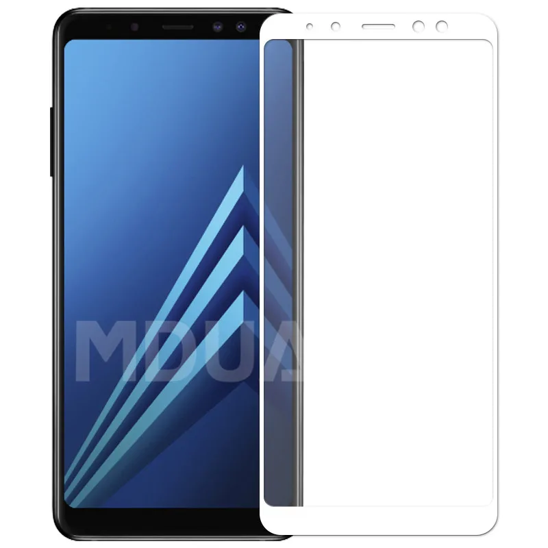 9D Защитное стекло для samsung Galaxy A3 A5 A7 A6 A8 Plus A9 закаленное защитное стекло для экрана чехол
