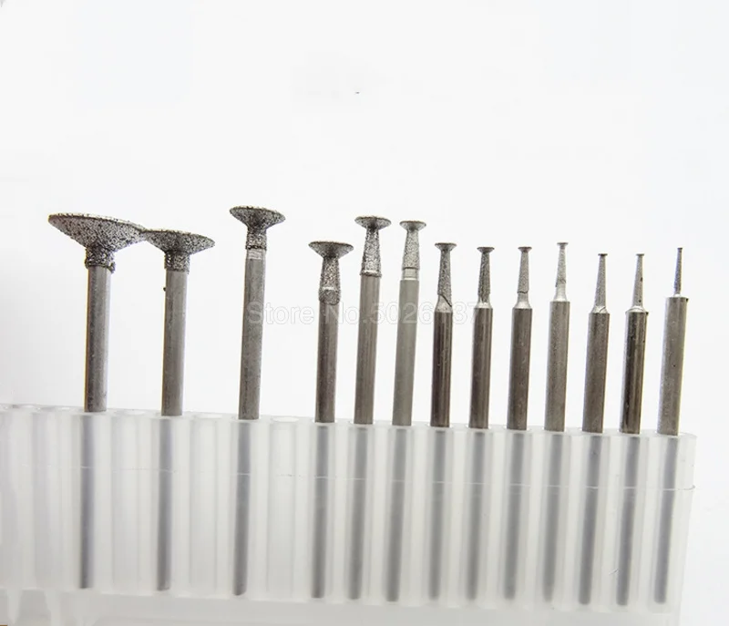 1 шт. алмазные шлифовальные сверла для заусенцев с иглами инструменты резьбы по