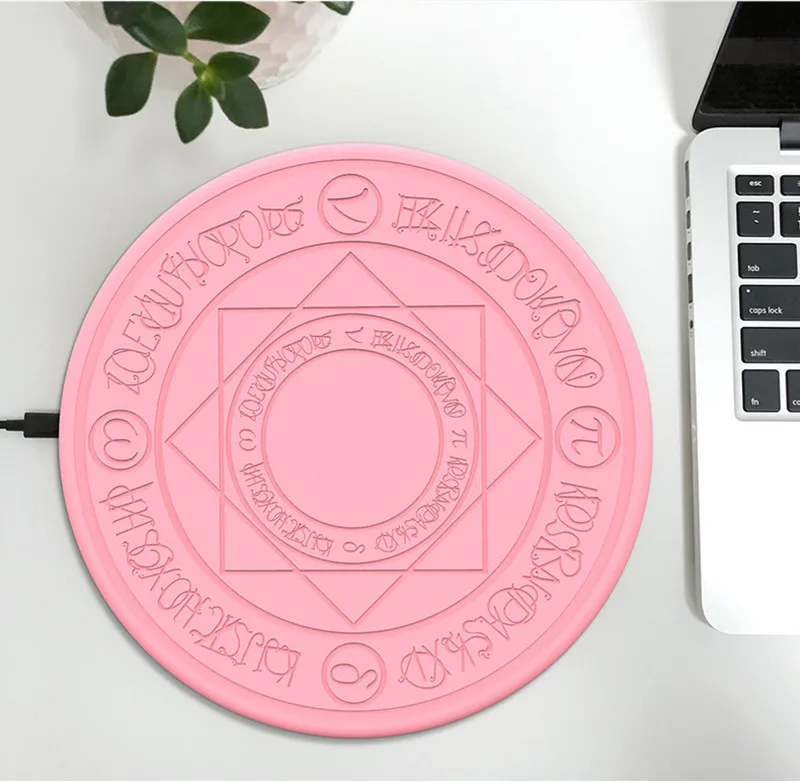 ATERWO Magic Circle Беспроводное зарядное устройство Qi Беспроводная Быстрая зарядка для iPhone X XS 8 samsung Xiaomi Redmi; Huawei Honor