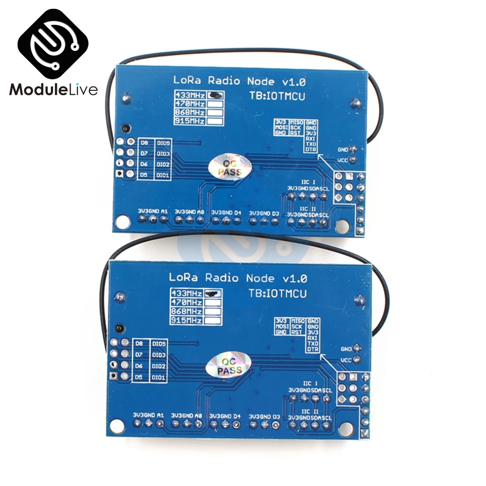 

LoRa Radio Node V1.0 IOT 433MHz 2.4G SX1278 Wifi Wireless Module RFM98 for Arduino ATmega328P 3.7-12V uFL Antenna Board