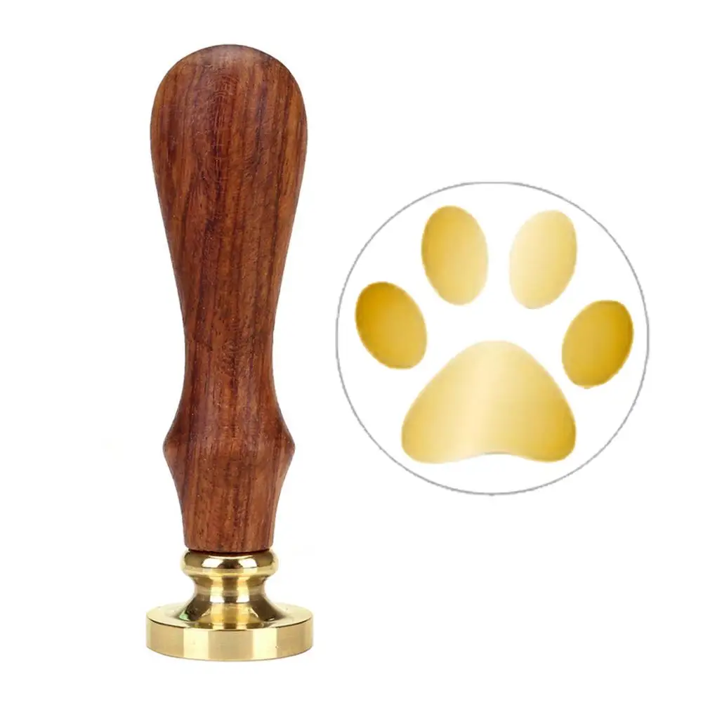 1 шт. дерево восковый узор печать штамп Ретро деревянная Античная воск штампы для