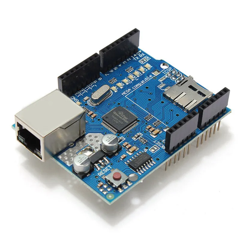 Горячая продажа Ethernet Щит Модуль W5100 слот карты Micro SD для Arduino MEGA RC частей | Игрушки и
