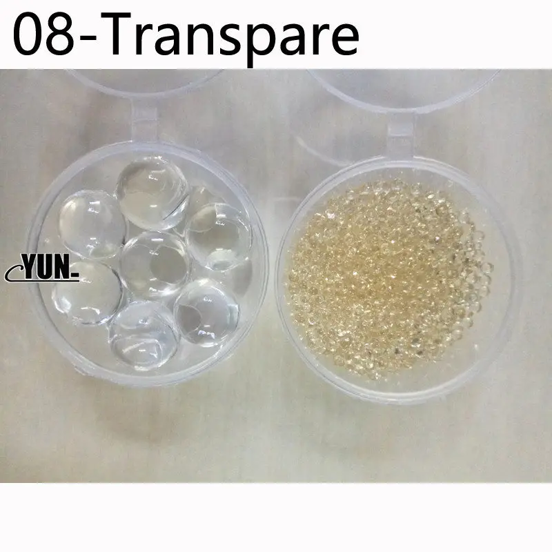 Transparent Новые Кристальные бусинки для выращивания грунта, 500 шт, милые гидрогелевые Волшебные гелевые желейные шарики Orbiz, морские шарики для украшения вазы 5D - Цвет: Transparent
