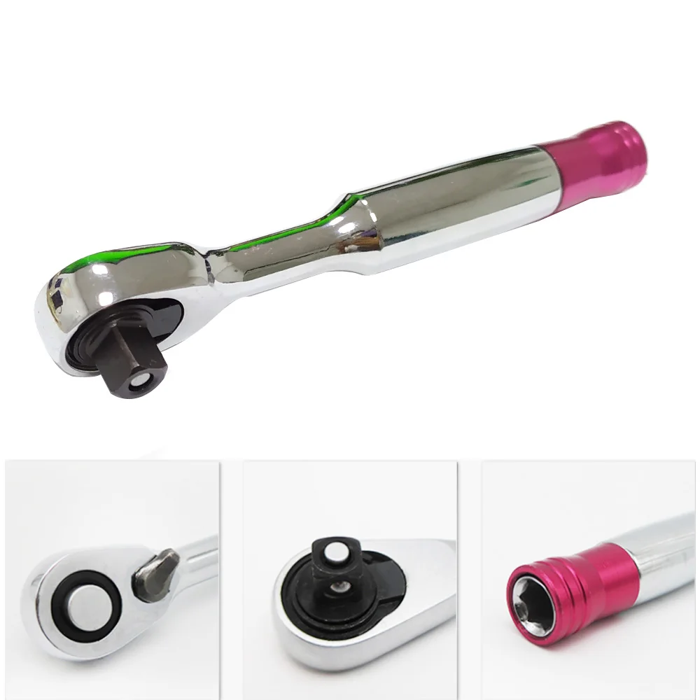 

1/4 Inch Mini 100mm Torque Rachet Wrench Bicycle Repair Tool Vehicle Bike Socket Wrench Kit Tool