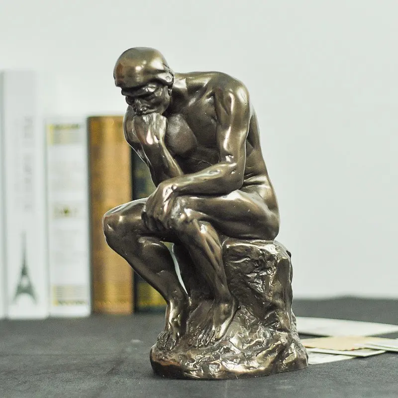 

Thinking people statue study room decor man figure Resin man thinking