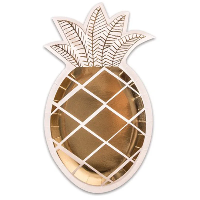 8 шт. одноразовые тарелки из ананасовой фольги | Дом и сад