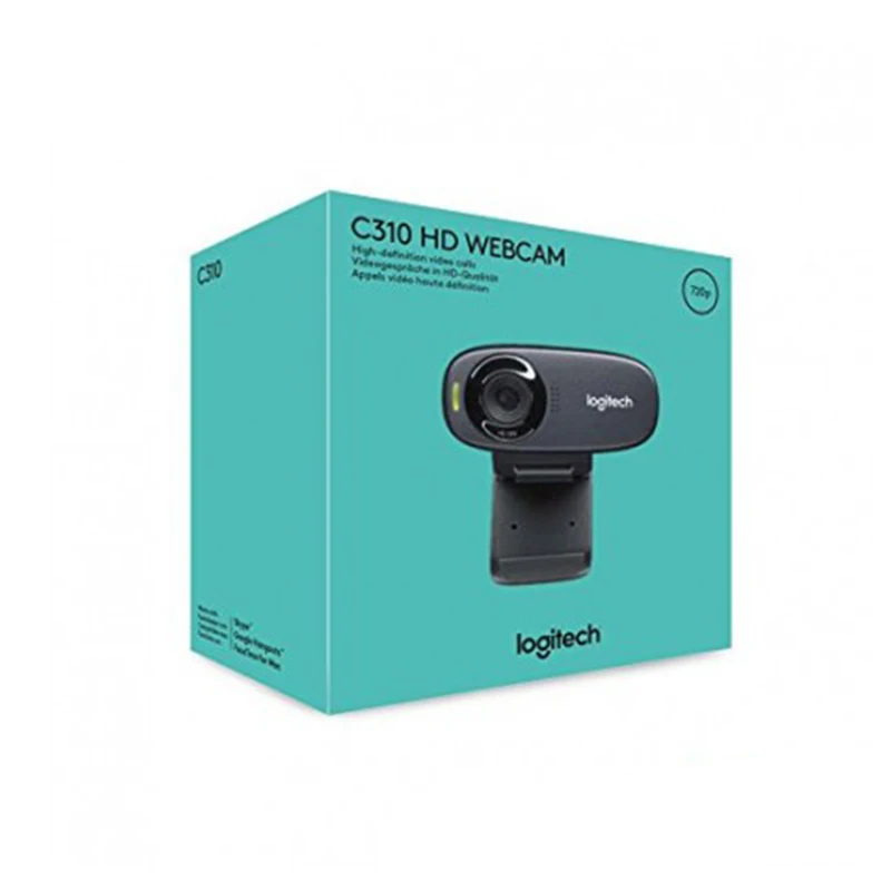 Новая веб-камера logitech HD C310 камера 720P 5MP фотографии Встроенный микрофон |