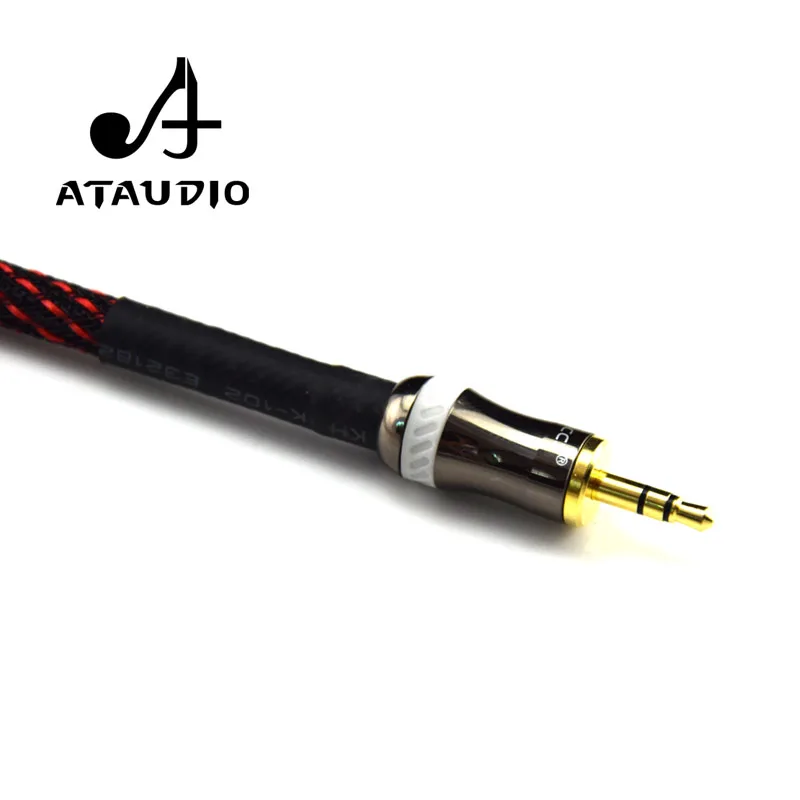 Кабель ATAUDIO Hifi из чистой меди 3 5 мм на двойной 6 высокопроизводительный кабель aux 35