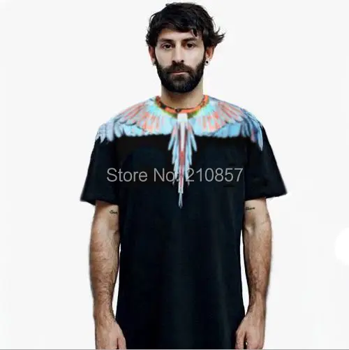 [Magic] Newest style 3d t shirt men tshirt both side print Eagle wings t-shirts Hot models casual tees tops | Мужская одежда