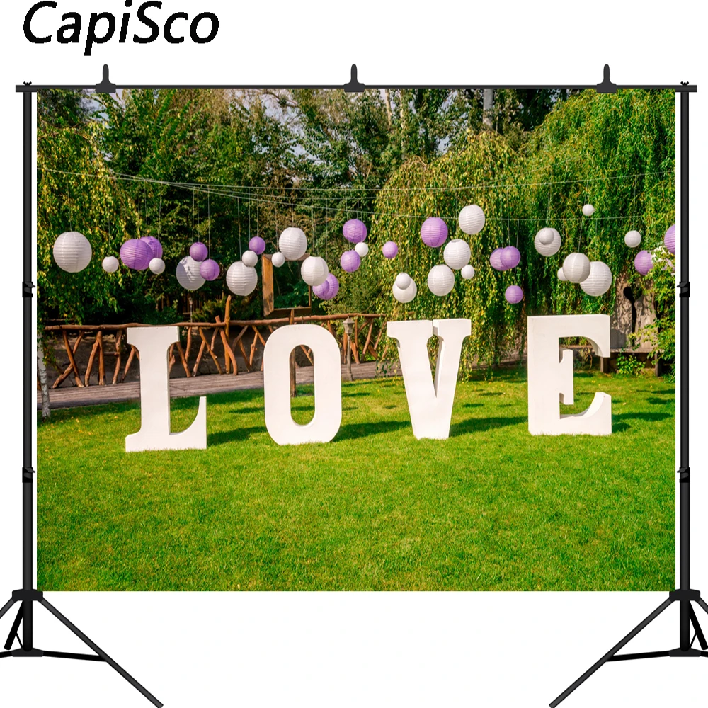 Каписко парк лужайка любовь модель лампы свадебные фотографии фоны индивидуальные фотографические фоны для фотостудии