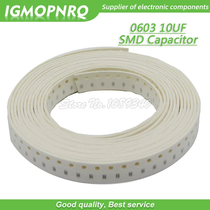 100 шт. 10 мкФ X5R точность 20% 6 3 В 0603 106 SMD толстая пленка чип многослойный керамический