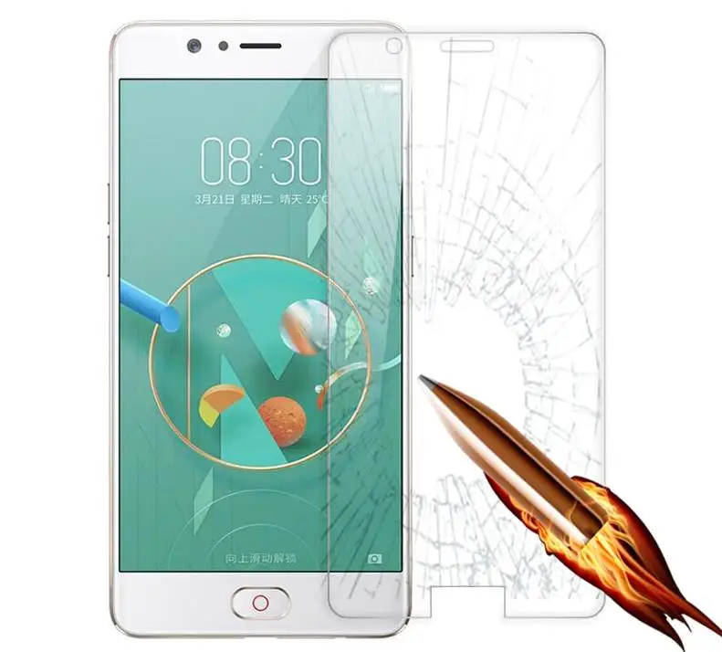9H 2.5D для ZTE Nubia M2 стеклянный прозрачный экран смартфона Защитная пленка Lite