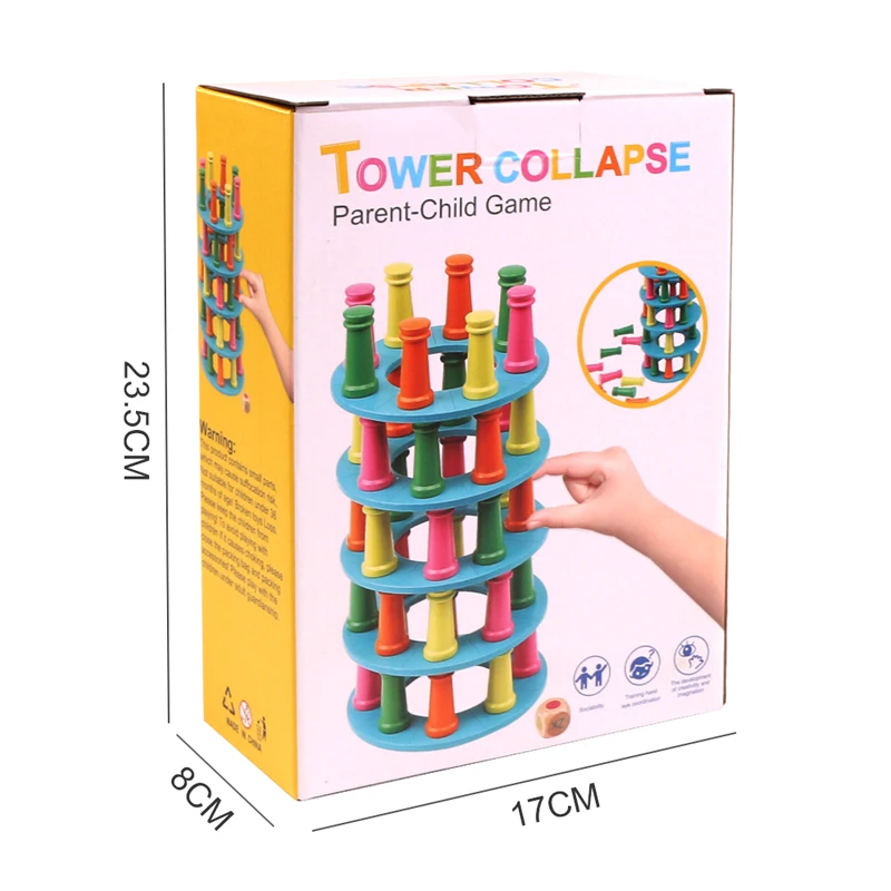 Деревянные игрушки Logwood строительные блоки наклонная башня Пизы игра игрушка для