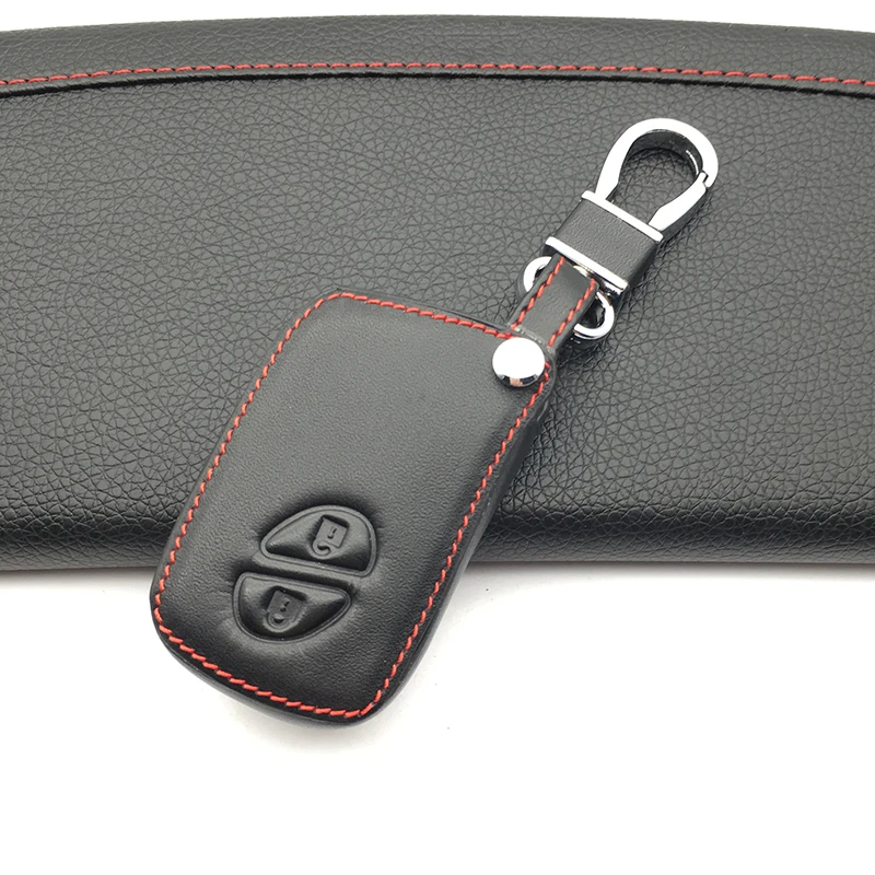 

Classic Design Leather Car Remote Key Fob Shell Cover Case For Toyota for Lexus 2 buttons RemoteSkin Holder Protector