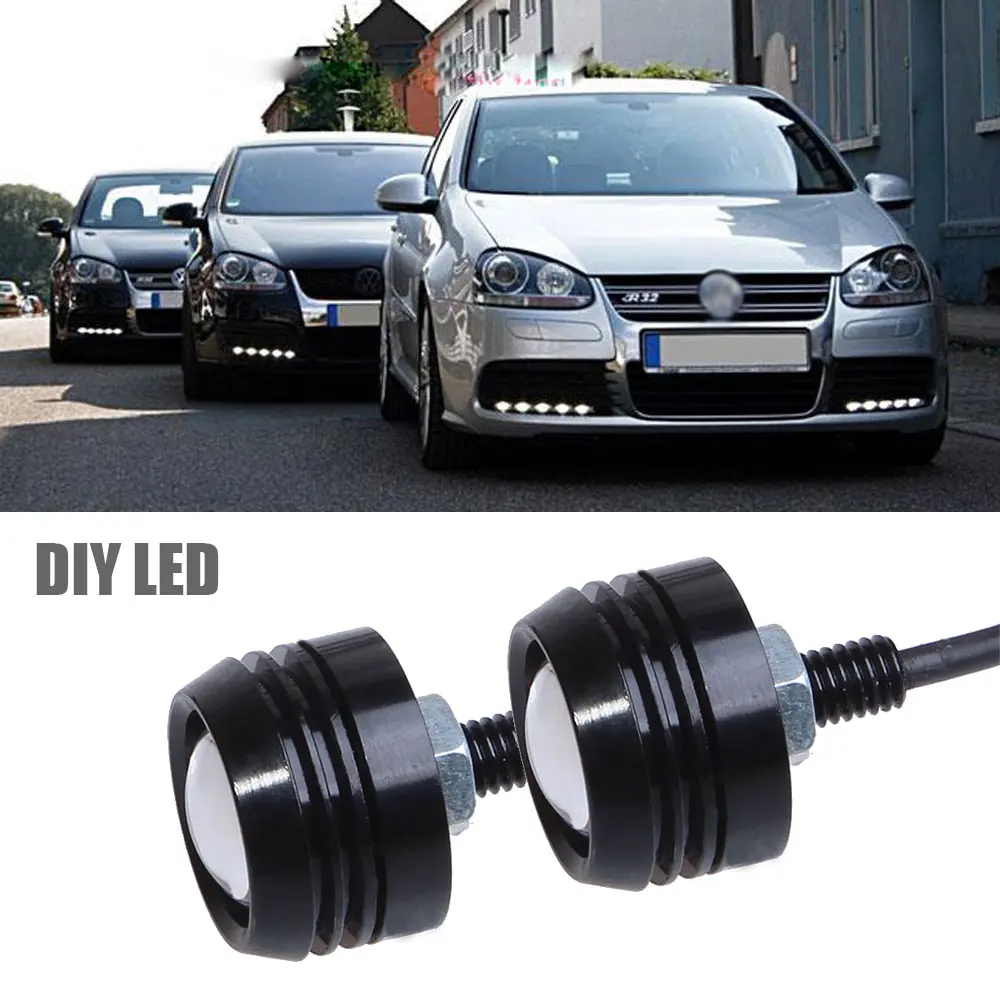 Дневные ходовые огни BOSMAA DIY LED Орлиный взгляд освещение 2W DRL универсальные дневные