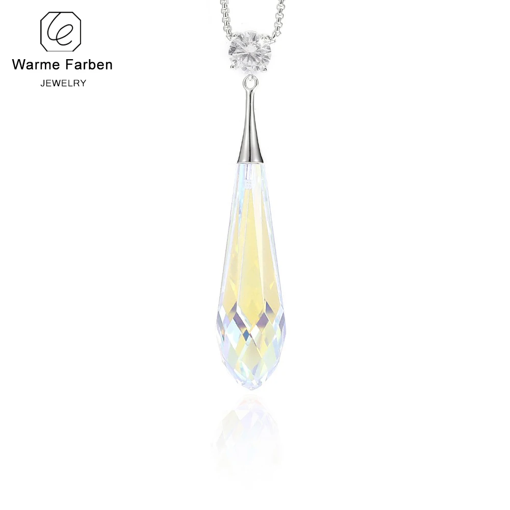 Украшенное кристаллами Сваровски ожерелье женские ювелирные изделия в форме