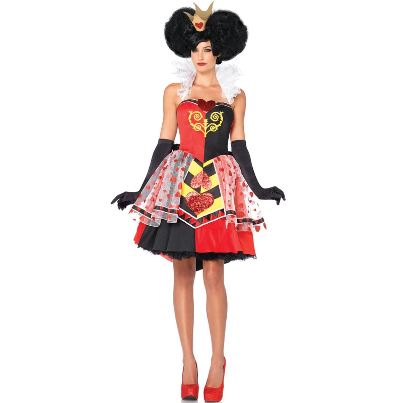 Новинка 2017 костюм принцессы для хеллоуина взрослых женщин в покер Красная