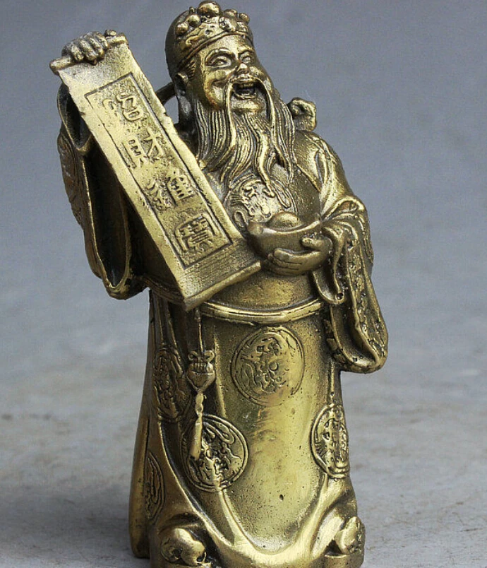 СЖД 602 + китайский латунный драконов халат Fortune Маммоне для денег богатства бог