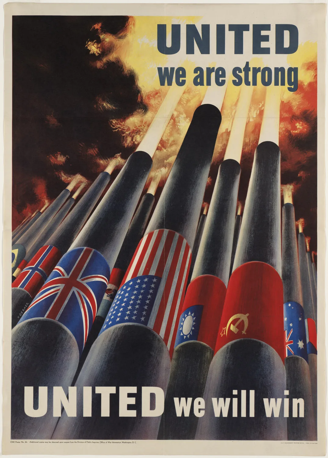 US WW1 WW2 винтажные военные сильные в силе Властелина классические холщовые картины