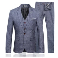 2019 suit men high quality gray wedding suitsblazer menwedding dressbusiness mens suits%ef%bc%88jacketvestpantsterno masculino