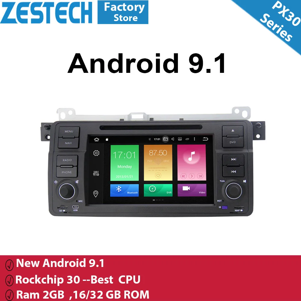 ZESTECH 7 &quotAndroid 9 1 для bmw E46 M3 Автомобильная dvd навигационная система Поддержка 4G Wifi BT