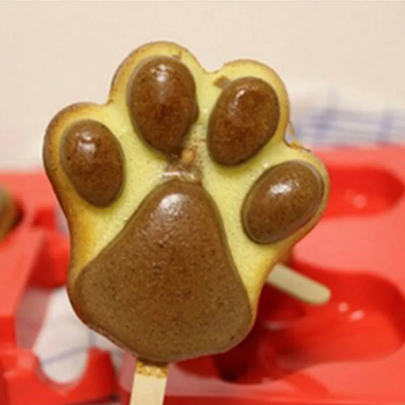 Силиконовая форма для мороженого летняя поп-форма в форме сердца щенка ног