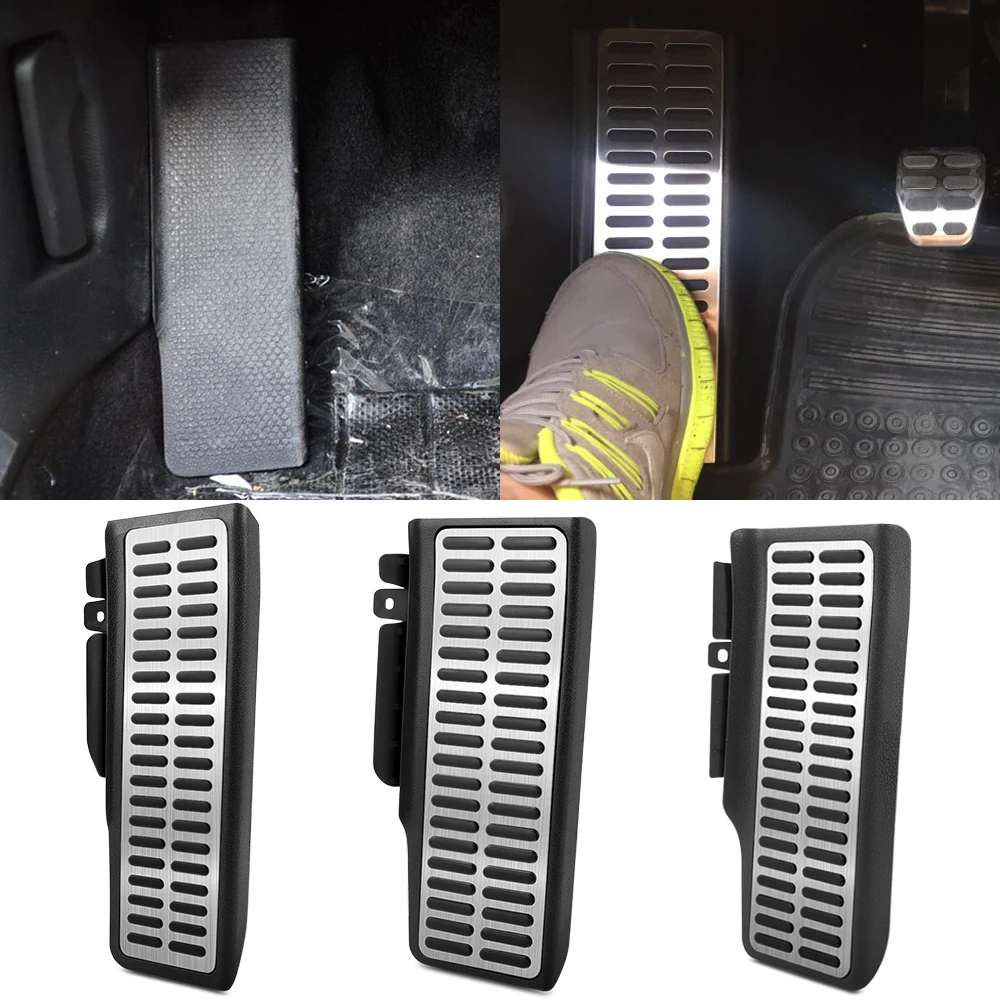 1x мертвая подставка для ног алюминиевая Педаль VW Jetta MK5 MK6 Golf 6 Passat CC B6 B7 Scirocco Eos Touran