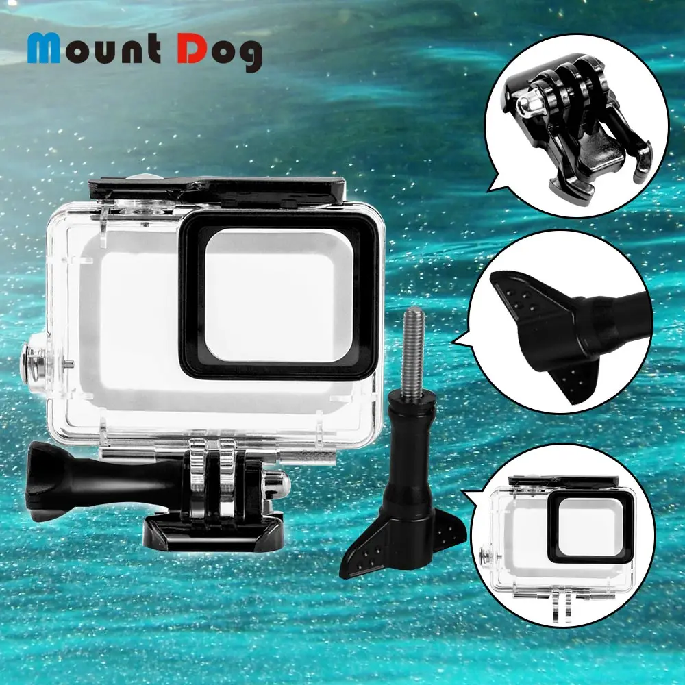 Чехол для GoPro Hero 7 6 5 аксессуары водонепроницаемый чехол дайвинга защитный корпус