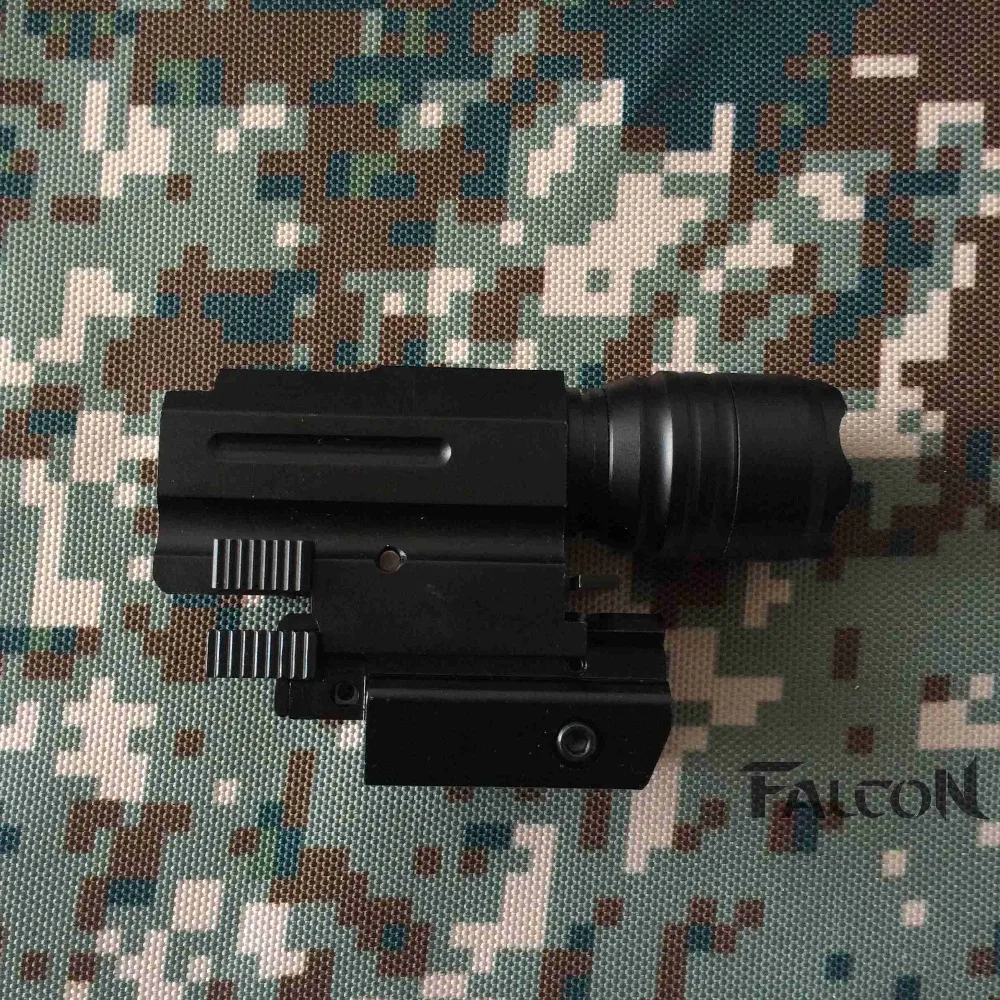 Новинка 2016 тактический Красный точечный лазерный прицел + светодиодный фонарик