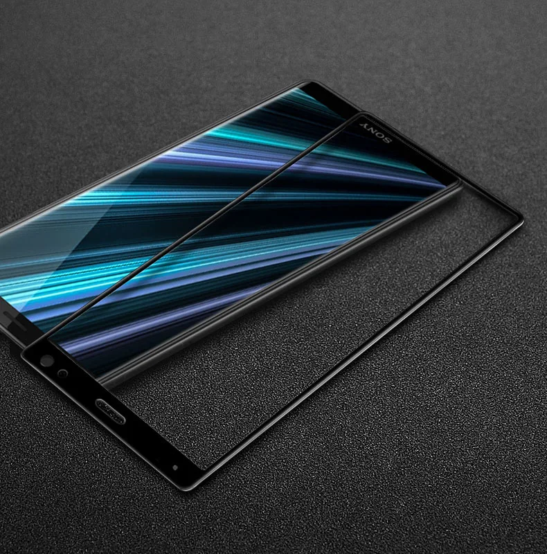 2 шт Полное покрытие из высокоглинозема закаленное стекло для Sony Xperia 10 Plus