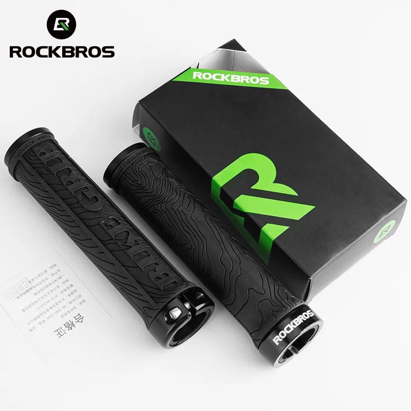 Велосипедные ручки ROCKBROS мягкие Нескользящие из алюминиевого сплава резиновые