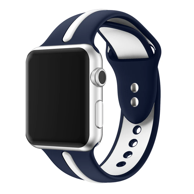 Ремешок для часов apple Watch band apple watch 5 4 band 44 мм iwatch band 42 мм correa 38 мм 40 мм силиконовый ремешок для часов pulseira 3