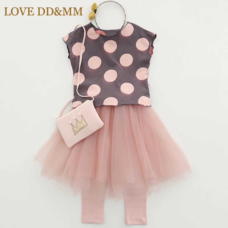Комплекты для девочек LOVE DD & MM новая детская одежда 2020 футболка без рукавов в