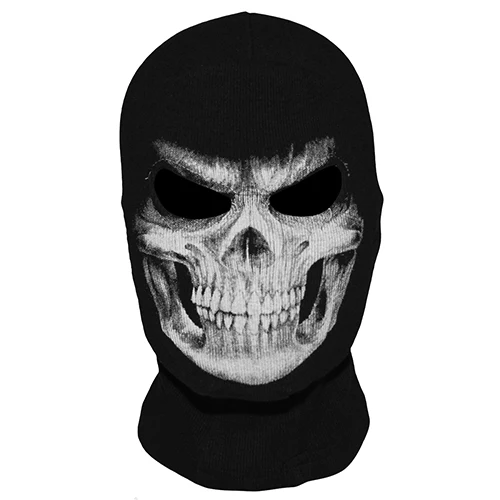3D Grim01 Балаклава с 3D черепом, мотоциклетная маска, шапки, шлем, страйкбол, пейнтбол, сноуборд, лыжный щит, Хэллоуин, призрак, гибель, байкер - Цвет: 3D Grim01