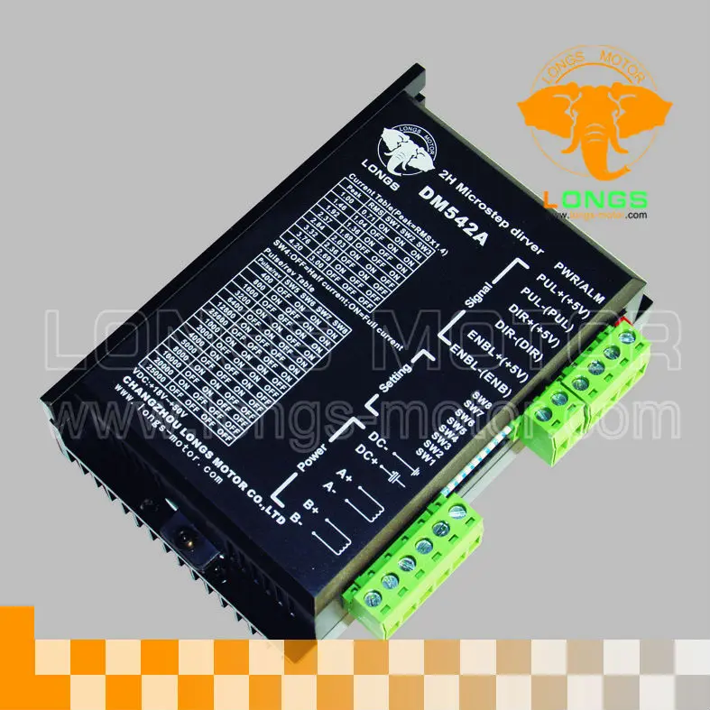 

Драйвер шагового двигателя DM542A 4.2A 18-50VDC CNC Router, 1 шт.