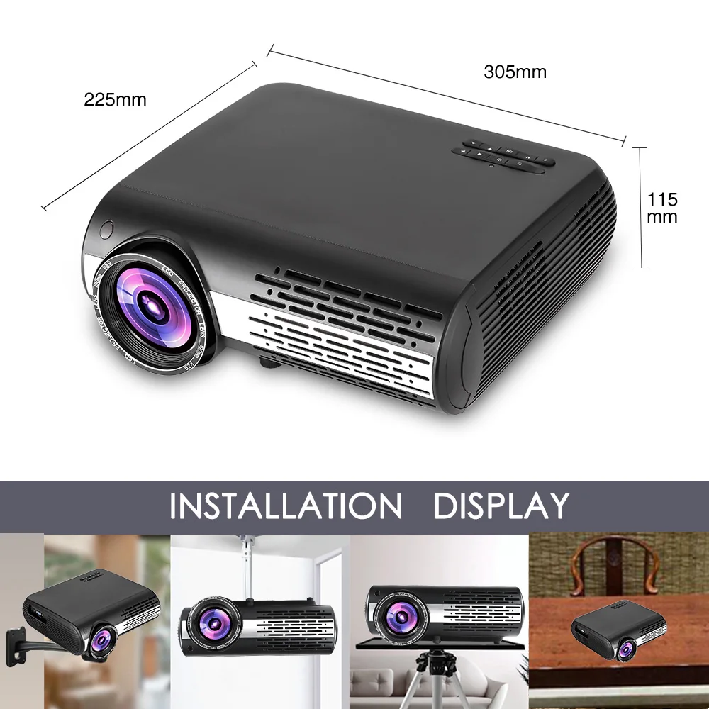 Poner Saund M2 светодиодный 4K 2K 1080P FULL HD проектор 6500 люмен 3D домашний кинотеатр Android 6,0 Bluetooth 5G wifi HDMI USB AV Vs светодиодный 86