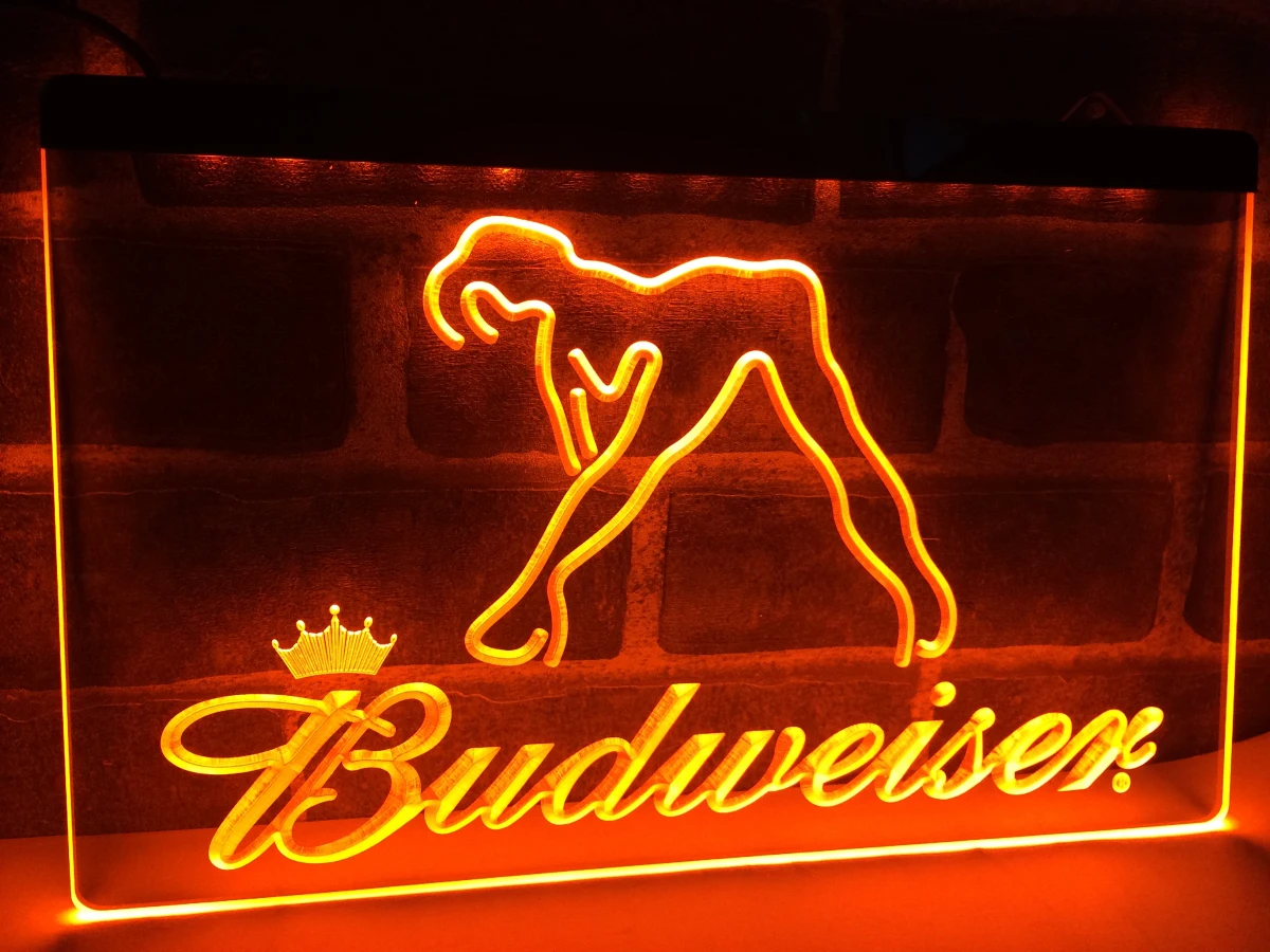 LE133- Budweiser экзотический танцор Стриппер бар световой знак домашний декор ремесла |