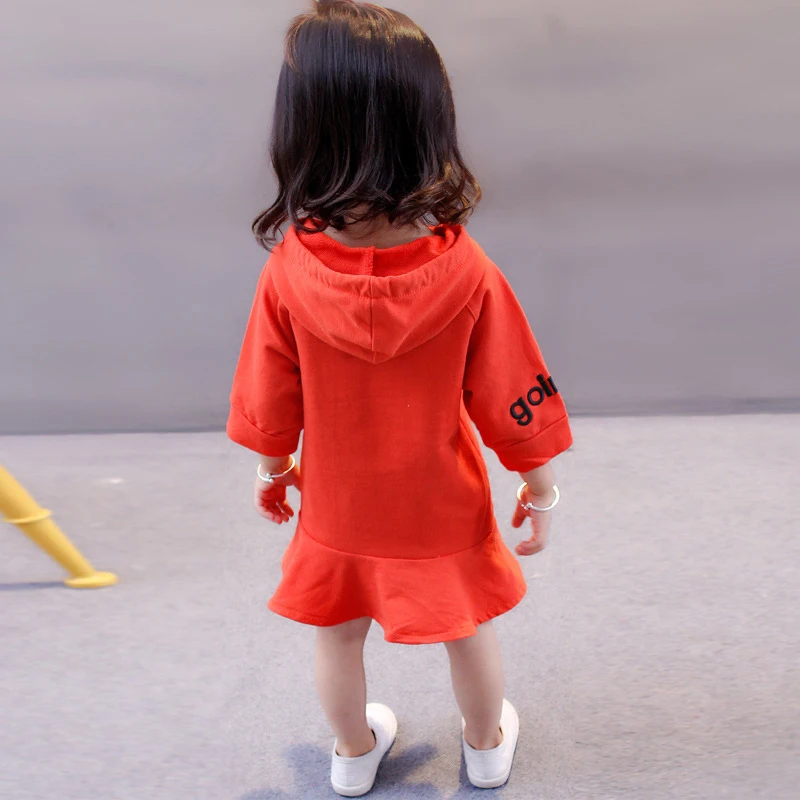 Xemonale 2018New Winter Girls Dress Thicken Warm Long Sleeve Kids Dresses For Big Ruffles Cotton Autumn Children Clothing | Детская