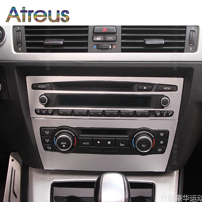 Atreus 2X алюминиевый сплав для BMW E90 E92 E93 3 серии Кондиционер CD панель декоративная